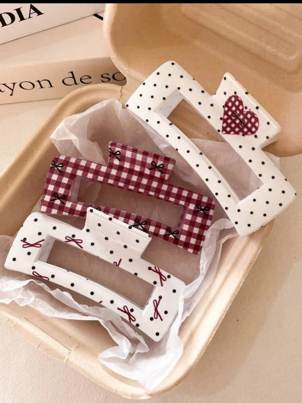 Flirty & Feminine Hair Claw Clip Set NEW🏷️